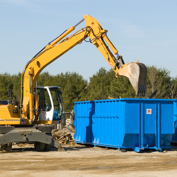 can i choose the location where the residential dumpster will be placed in Oak Grove Oklahoma